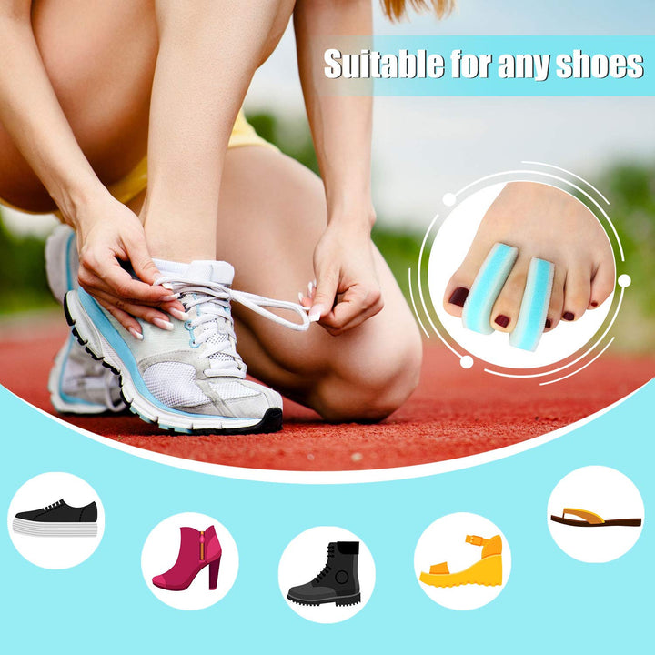 16 Pieces Foam Toe Spacers 3 Layer Toe Separators Toe S