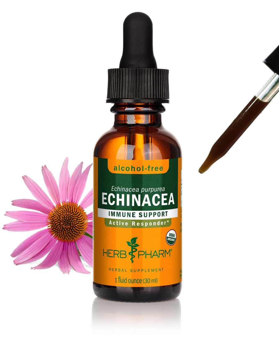 Herb Pharm Organic Echinacea Root Extract, Alcohol-Free