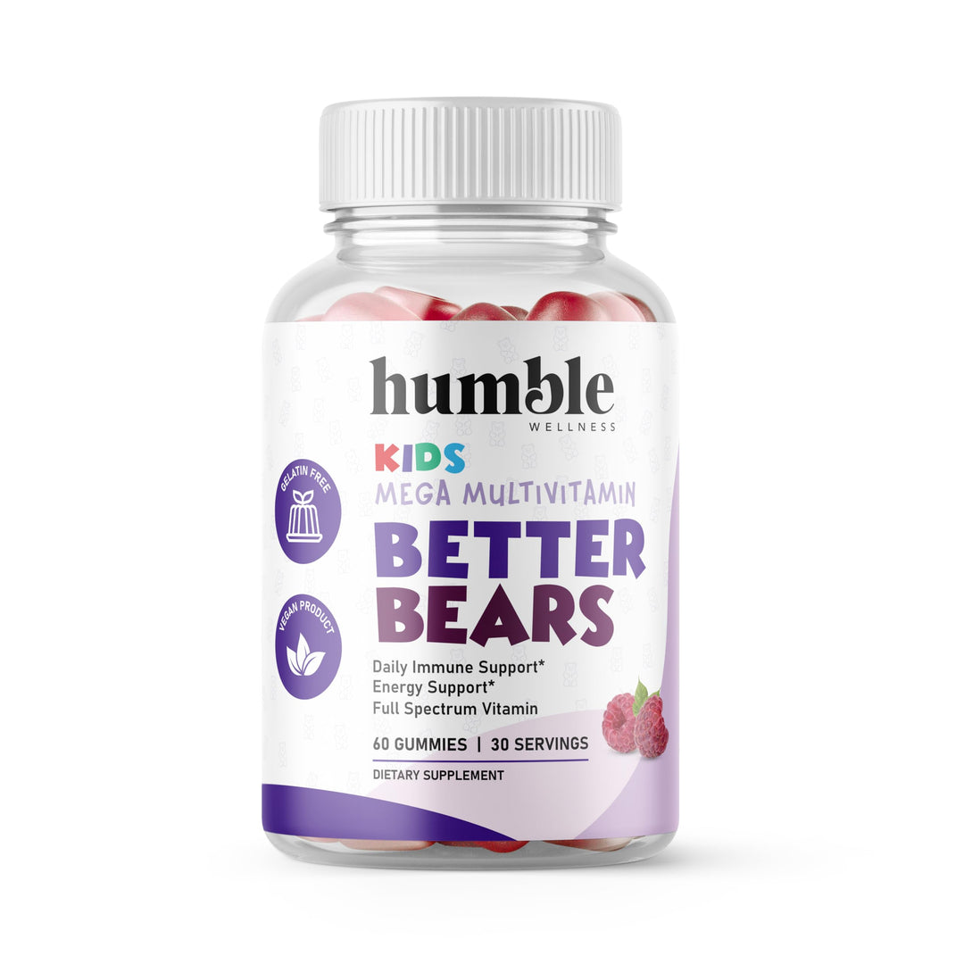 Humble Wellness Better Bears Kids Multivitamin - Raspbe