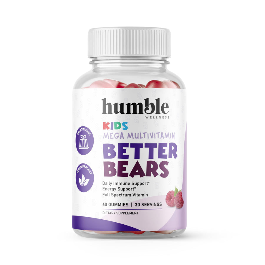 Humble Wellness Better Bears Kids Multivitamin - Raspbe