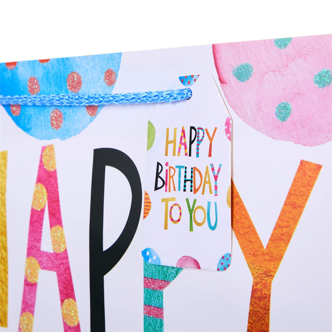 16.5 Extra Large Gift Bags for Birthdays Party with Tis