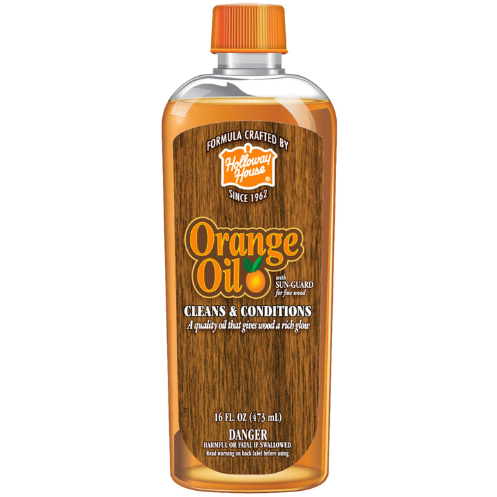 Holloway House Pure Orange Oil For Fine Wood, 16 Ounce 