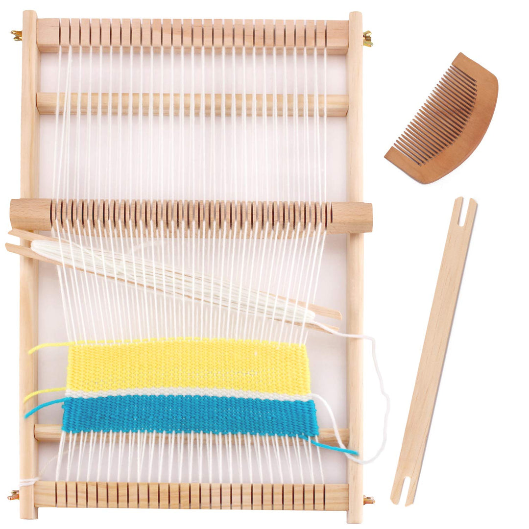 CYCHIRV Weaving Loom Kit, 15.2 H x 9.85 W Wooden Tapest