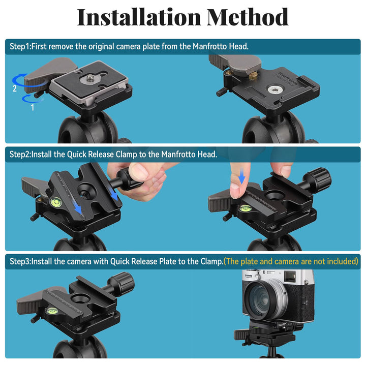 Haoge Quick Release QR Clamp Adapter Convertor for Manf