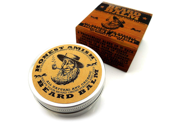 Beard Balm Leave-in Conditioner - Made with only Natural and Organic Ingredients - 2 Ounce Tin