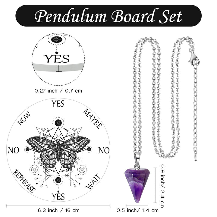 Butterfly Board Dowsing Divination Pendulum Witchcraft 