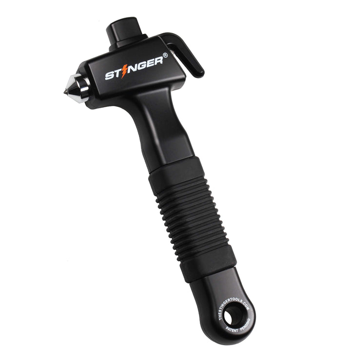 Super Duty Car Emergency Escape Tool, Hardened Carbon Steel Vehicle Safety Hammer, Spring Loaded Window Breaker, Razor Sharp Seat Belt Cutter, Auto Accident Life-Saving Rescue Tool (Black)