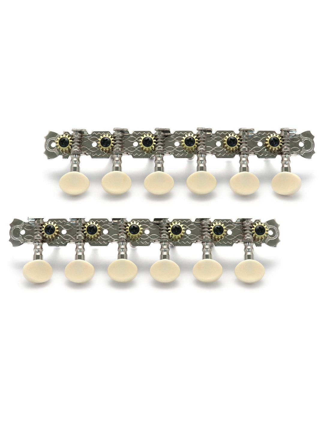 12 Strings Acoustic Guitar Tuning Pegs Chrome Plated Machine Heads Single Hole 6L 6R.
