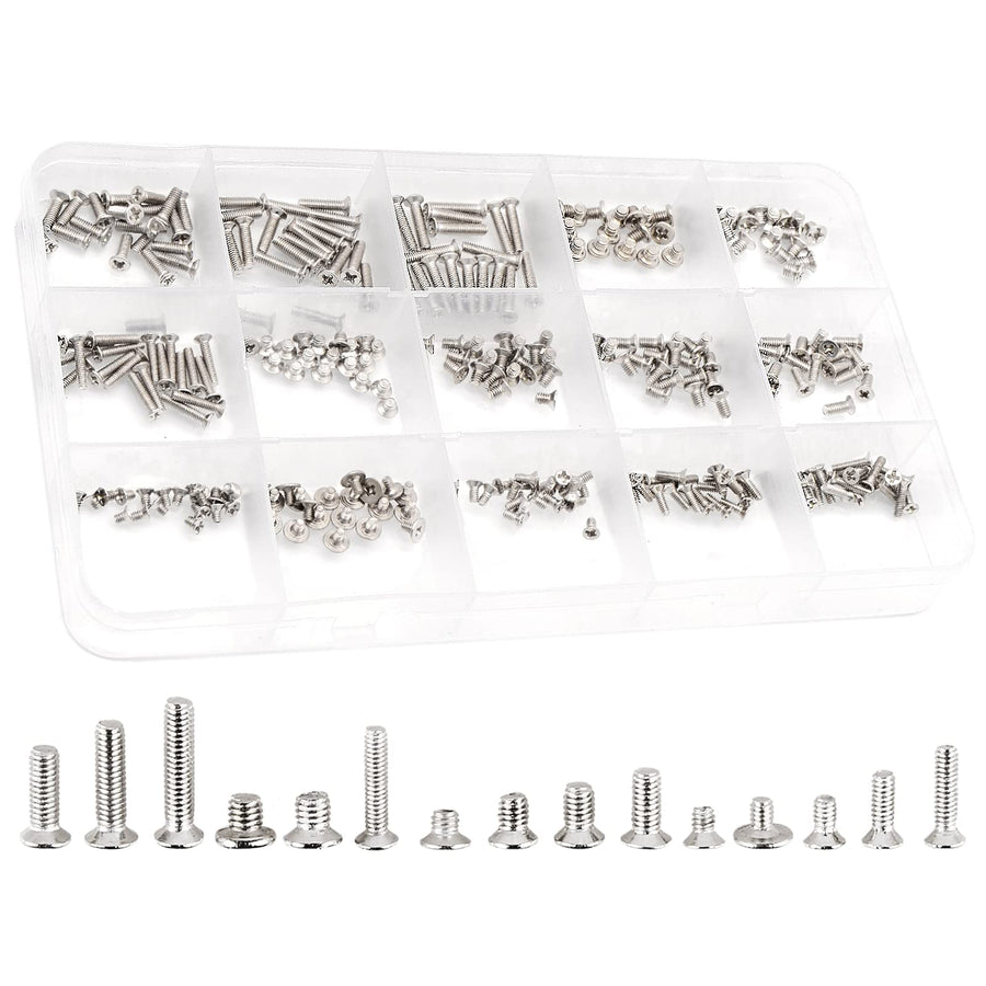 QTEATAK 300Pcs Silver Laptop Notebook Computer Replacem