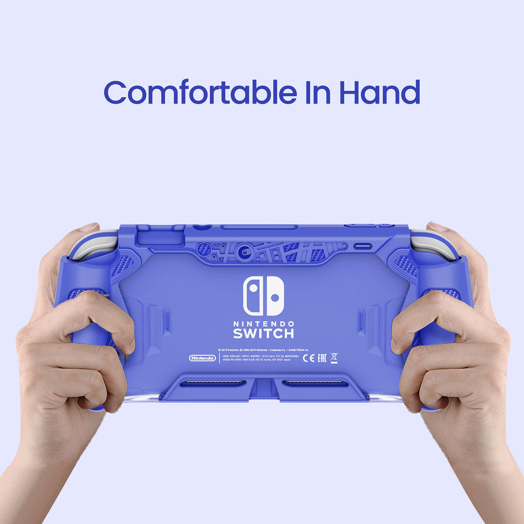 Switch Lite Protective Case for Nintendo Daily Gift (Ergonomic /Sturdy /Full Protection) Gift Idea Family Happy Hours Blue
