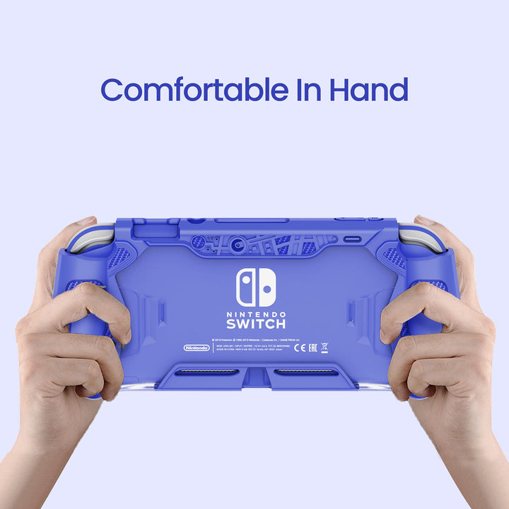 Switch Lite Protective Case for Nintendo Daily Gift (Ergonomic /Sturdy /Full Protection) Gift Idea Family Happy Hours Blue