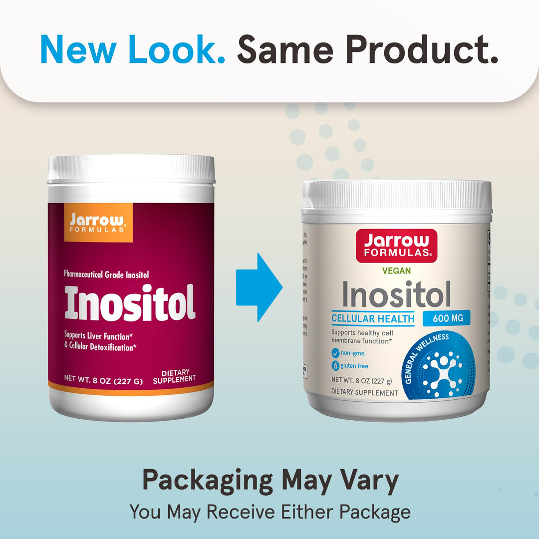 Jarrow Formulas Inositol 600 mg, Dietary Supplement for Cellular Health Support, 8 oz Powder, Approximately 378 Day Supply