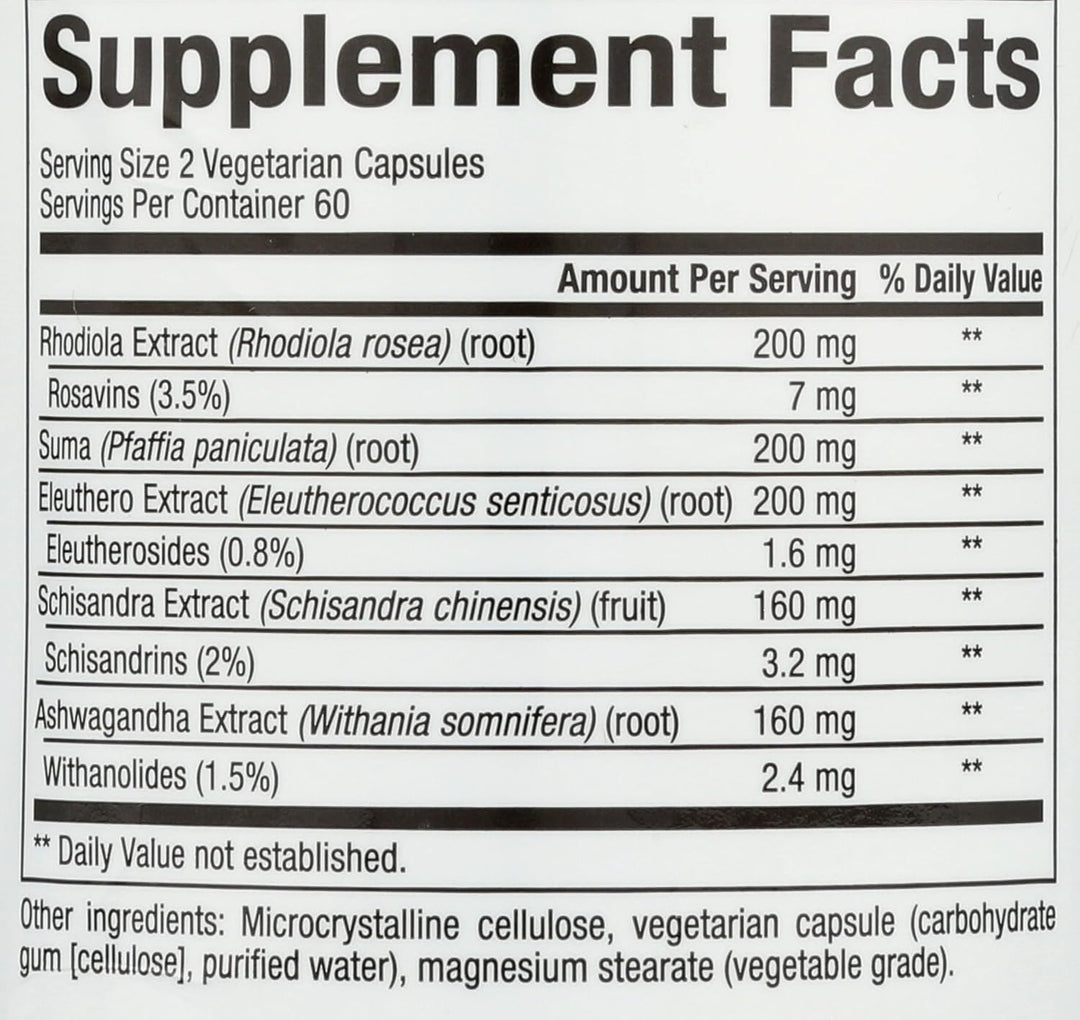 WomenSense AdrenaSense , AdrenaSense, Herbal Supplement for Adrenal Support and Stress Relief, Vegan, Non-GMO, 120 Capsules