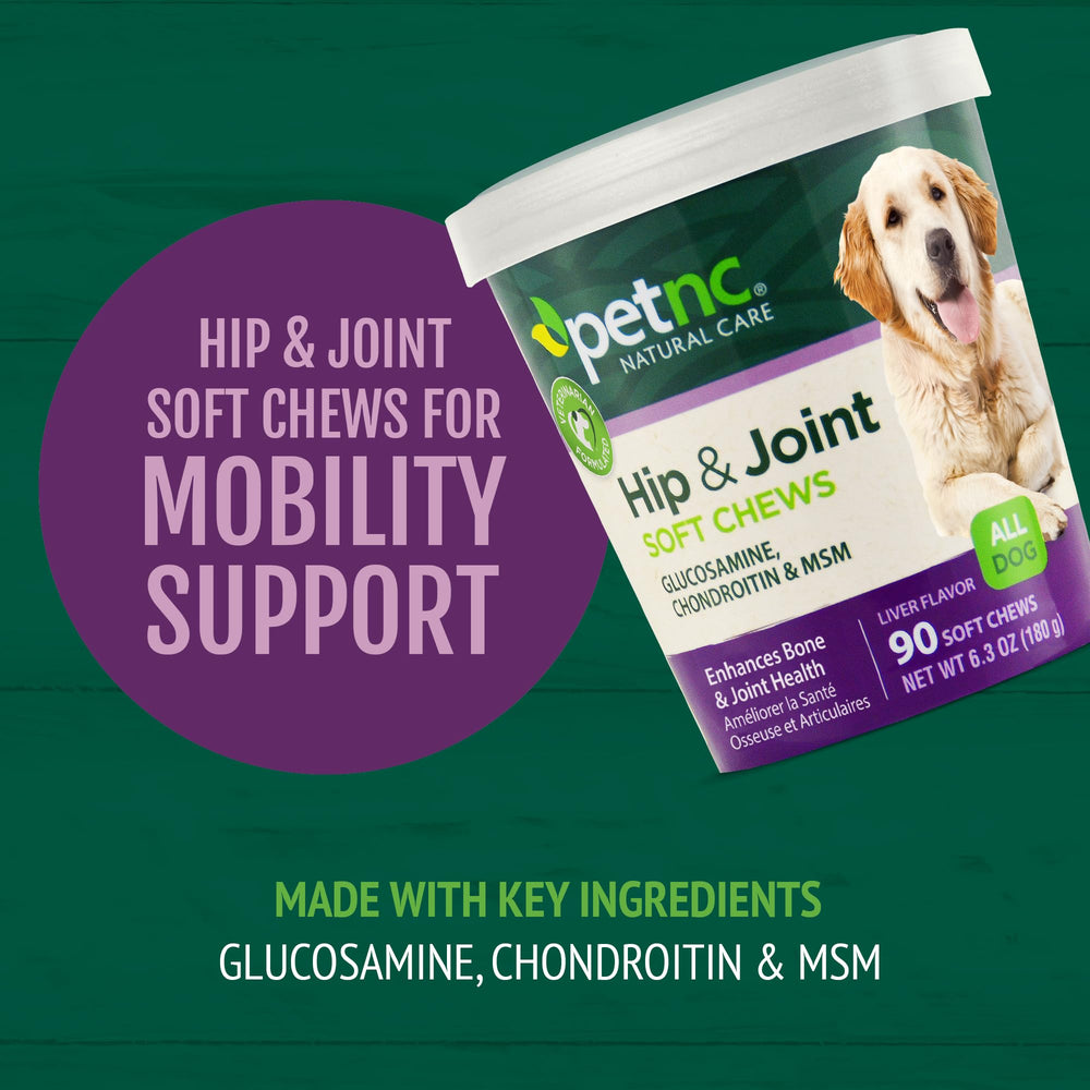 Hip and Joint Soft Chews for Dogs, 90 Count,Liver,6.3 oz