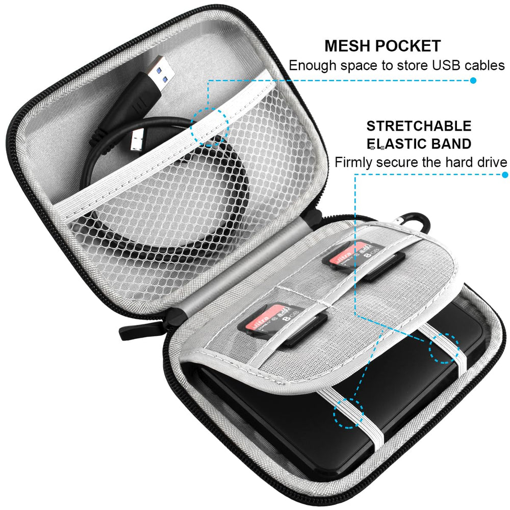 Lacdo Hard Drive Carrying Case for Seagate Portable/Sea
