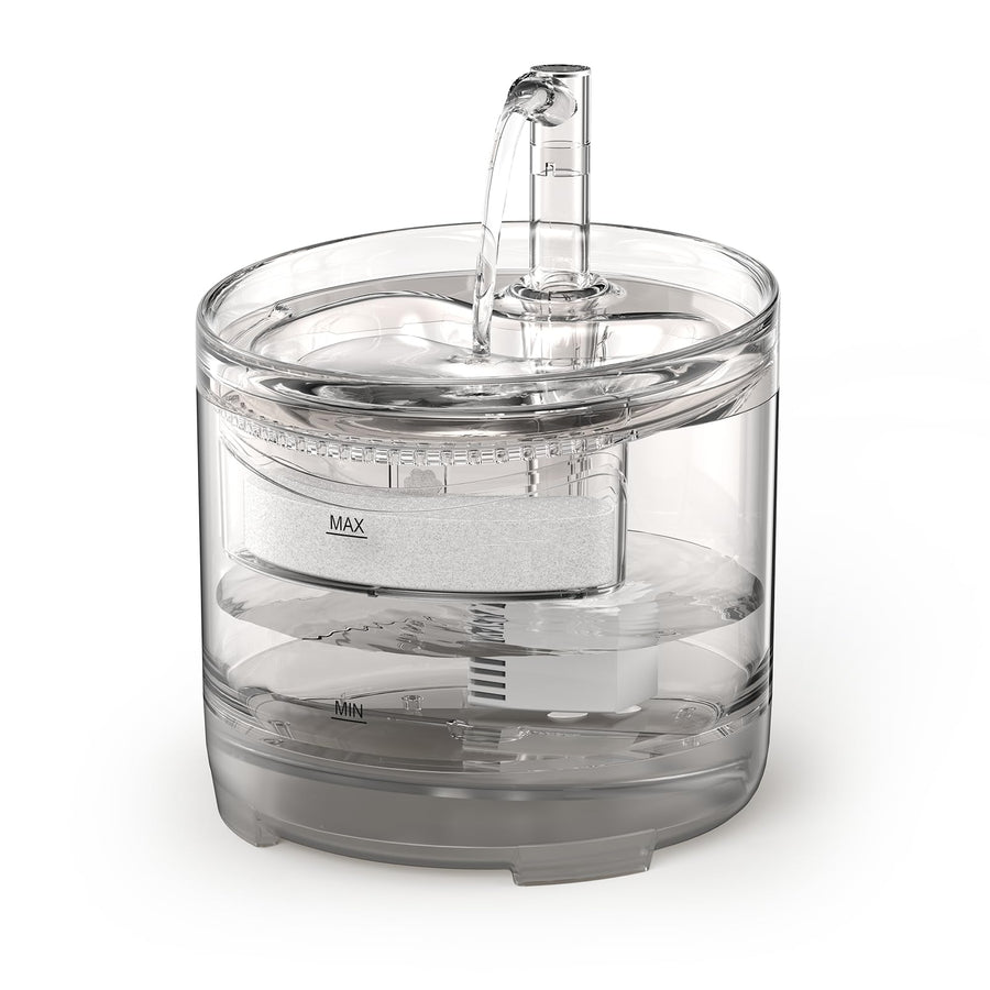 Cat Water Fountain WF050TP 1.5L Automatic Pet Drinking Fountain with Replacement Faucet Kit(No Adapter