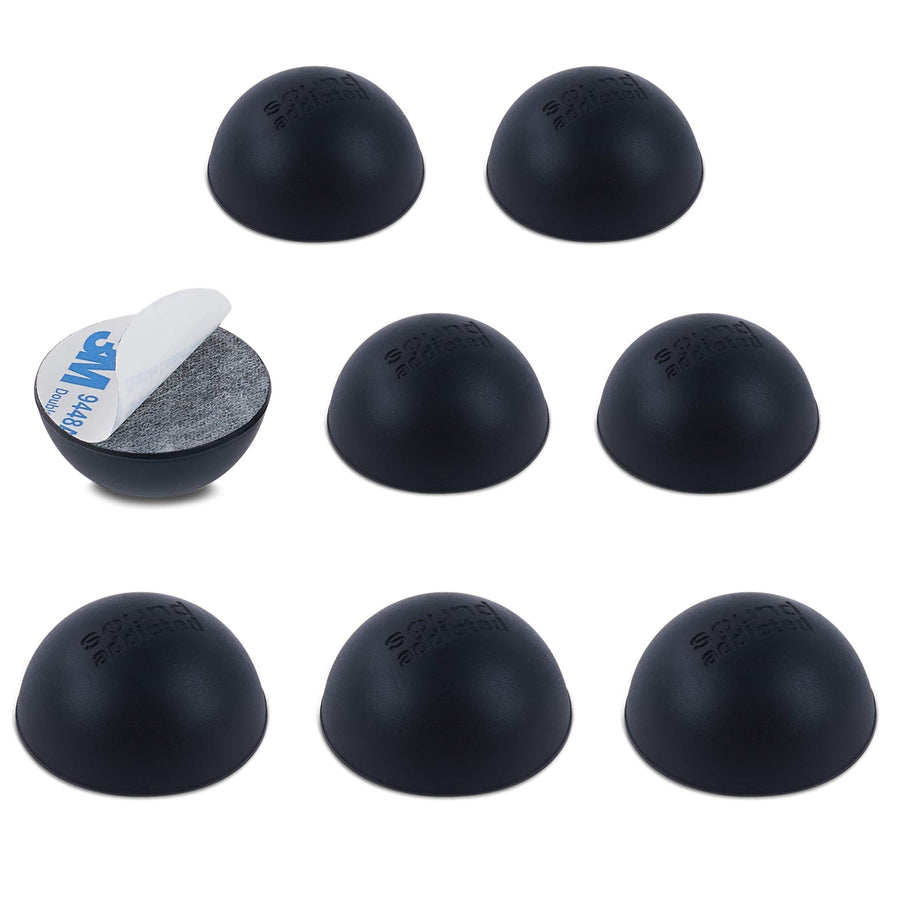 Subble 1.2 '' (8 Pack) Isolation Feet Suitable for 3'' - 5'' inch Speakers, The Hemisphere Bumper with Adhesive Will Prevent Vibrations and Improve The Sound of Your Monitors | Subble