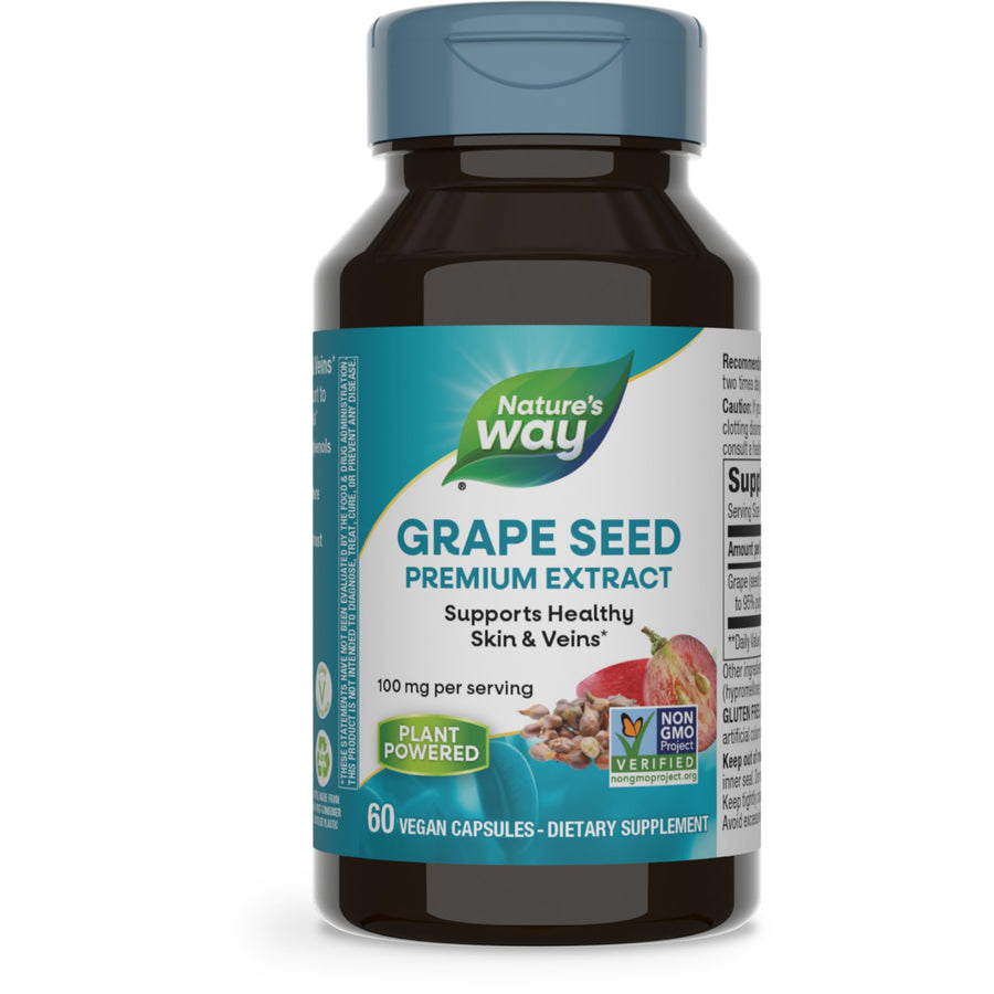 Nature's Way Grape Seed Premium Extract, Supports H