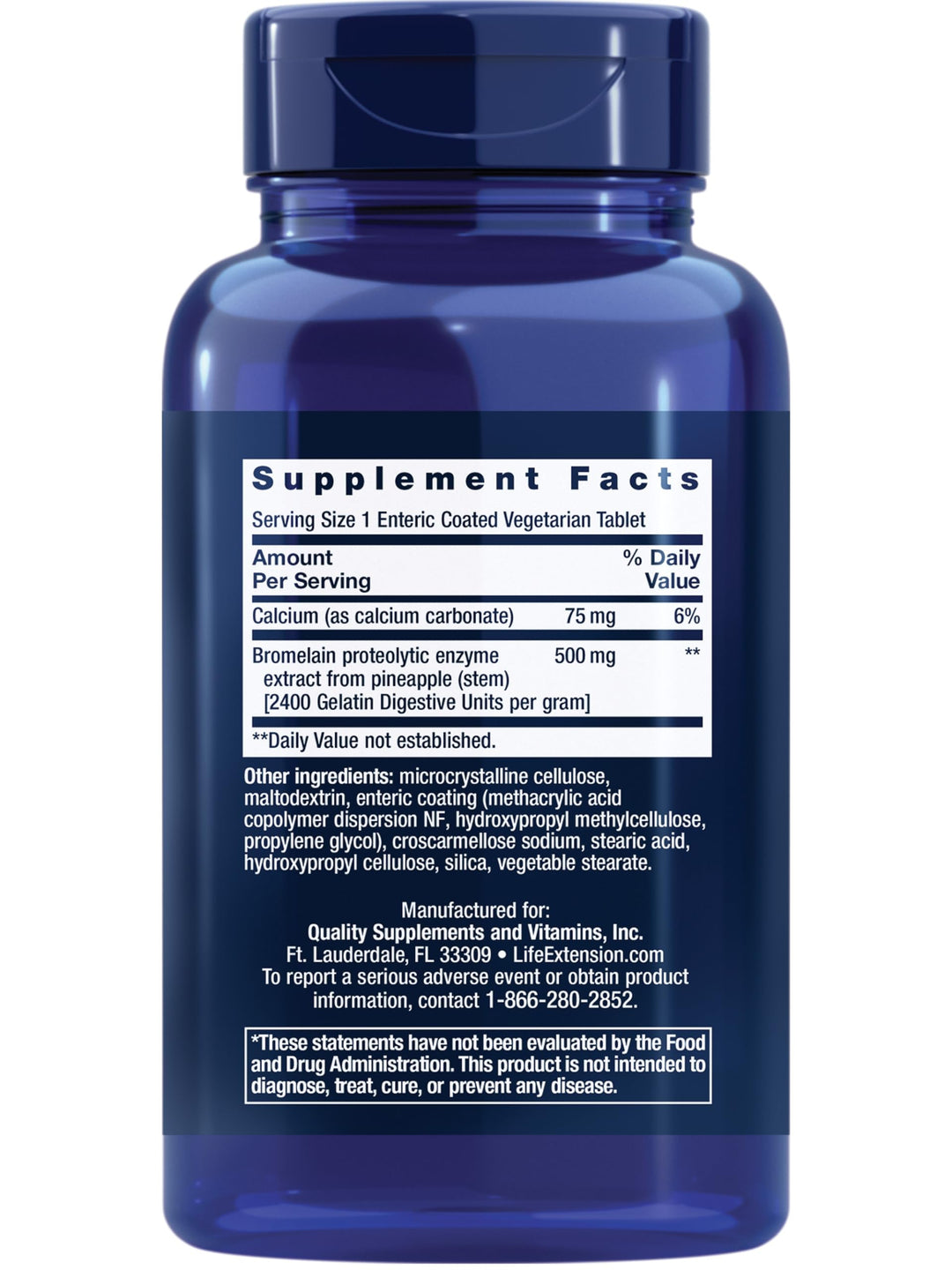 Specially-Coated Bromelain, Pineapple Extract, Joint Health, Joint Comfort, Vegetarian, Gluten-Free, Non-GMO, 500 mg, 60 enteric-Coated Tablets