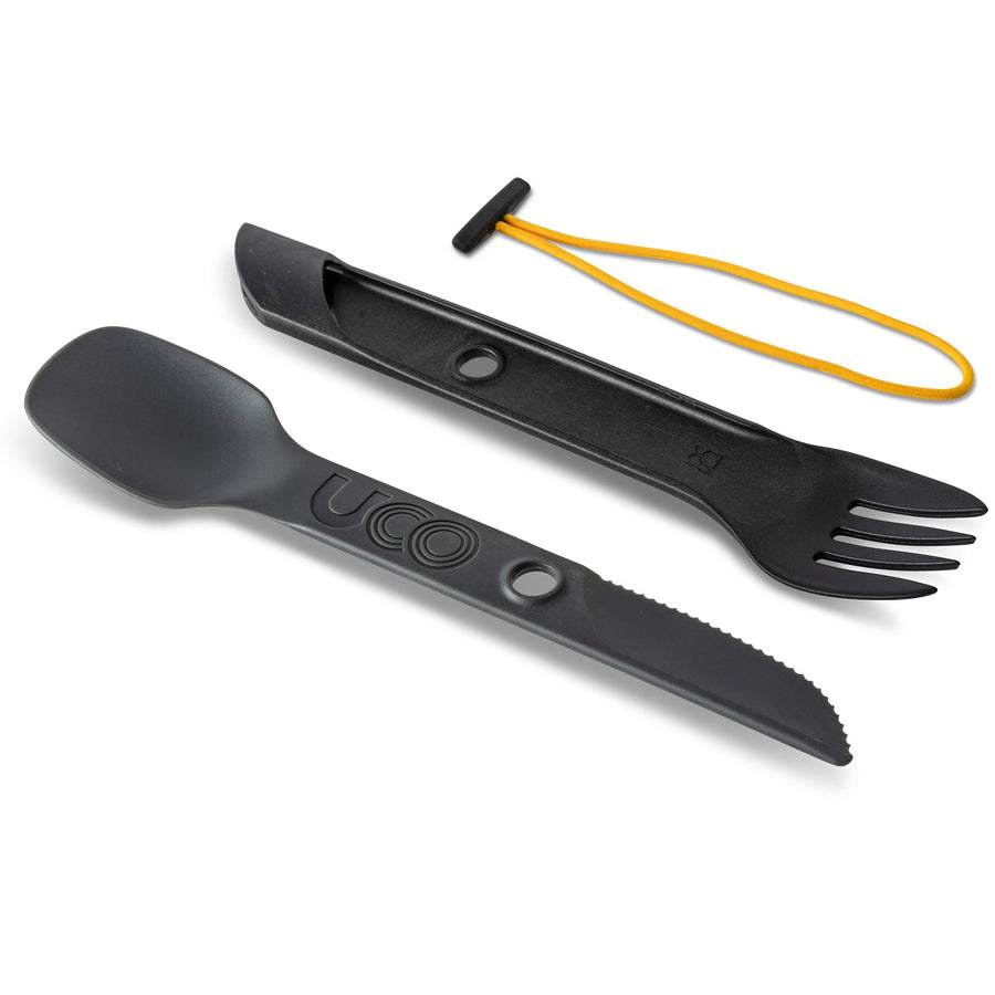 2-Piece Switch Spork Camping Spoon-Fork-Knife Utensil