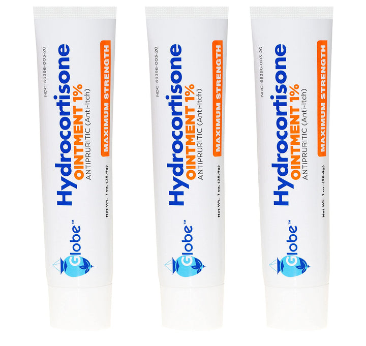 3 PACK Hydrocortisone Maximum Strength Ointment 1%, USP 1 Oz (Compare to the Active Ingredients in Cortizone-10)