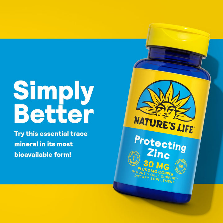 Nature&#39;s Life Zinc Picolinate 30mg Plus 2mg of 