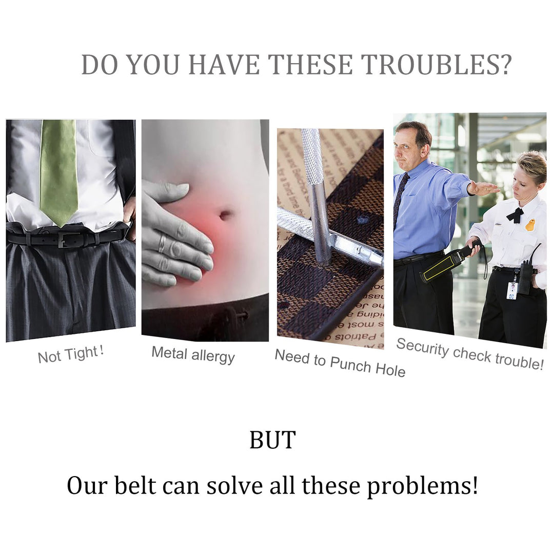 Invisible Belt for Women Black Stretch No Show Belt Adjustable for Dress Jeans Pants