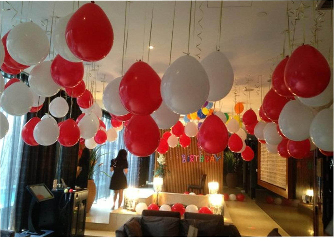 10-inch white latex balloons 100 / bag