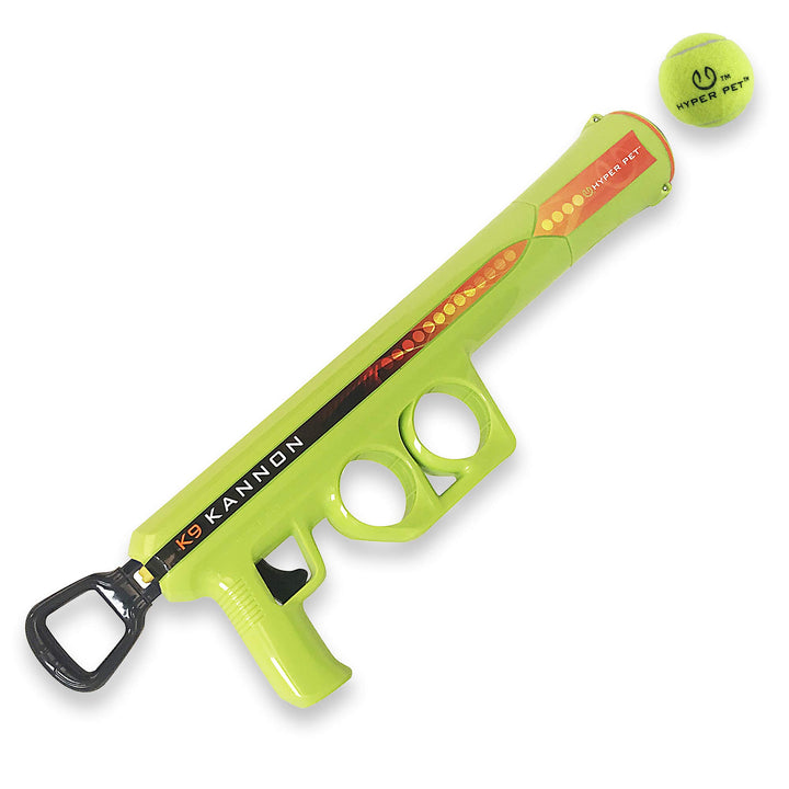 K9 Kannon Dog Ball Thrower Launcher for Dogs, All Breeds Up To 60 Pounds, With One 2.5 Inch Tennis Ball, For All Breeds