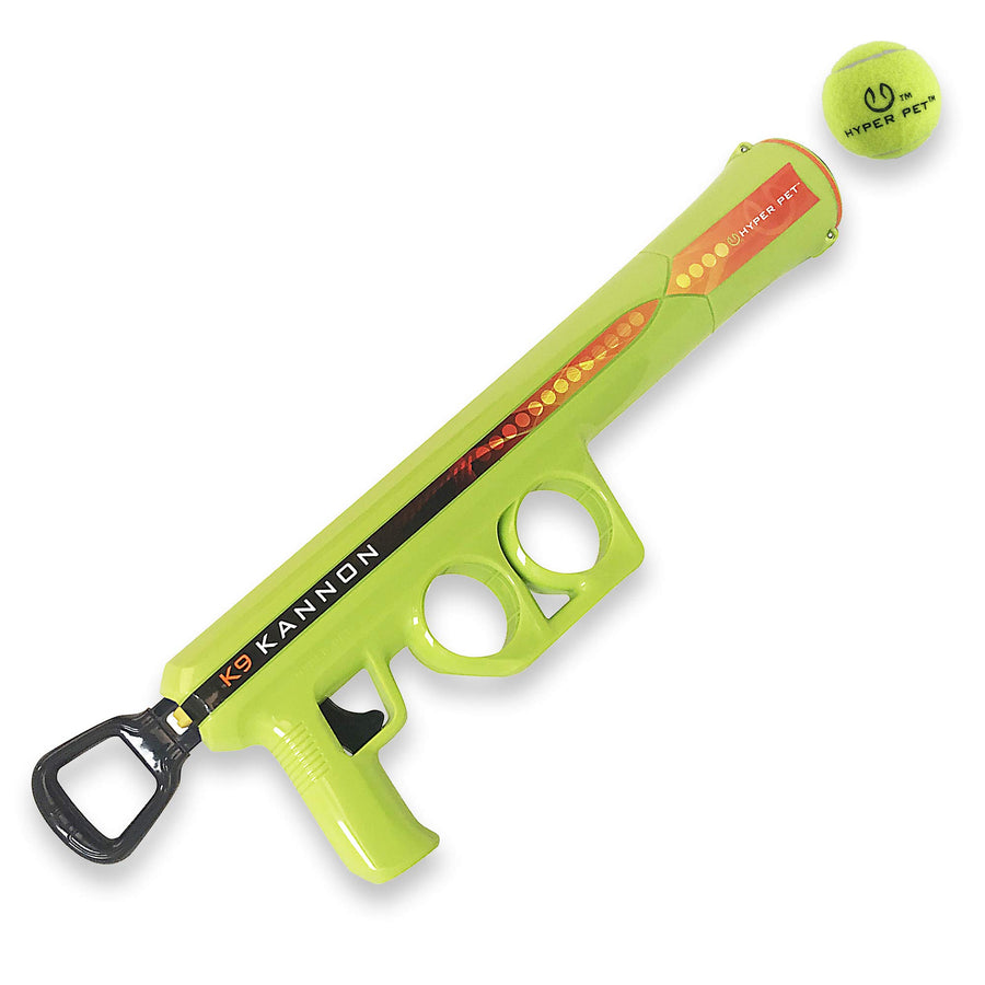 K9 Kannon Dog Ball Thrower Launcher for Dogs, All Breeds Up To 60 Pounds, With One 2.5 Inch Tennis Ball, For All Breeds