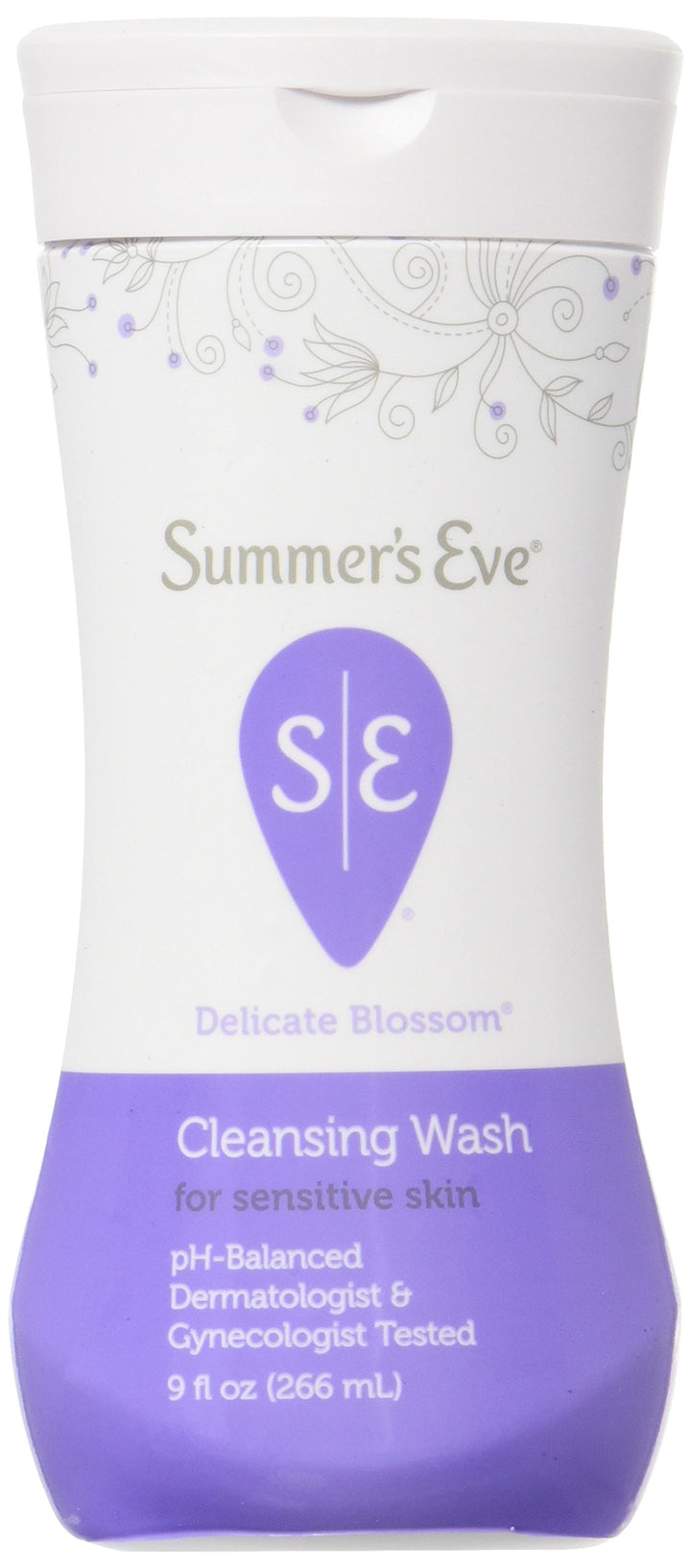 SUMMER&#39;S EVE Feminine Wash for Sensitive Skin-Delicate Blossom-9 oz, 2 pk