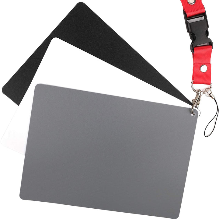 White Balance Card, Grey Card 18% Exposure Photography White Gray CardÃ‚ 5.3&#39; X 7.3&#39; for Video DSLR and Film Photography