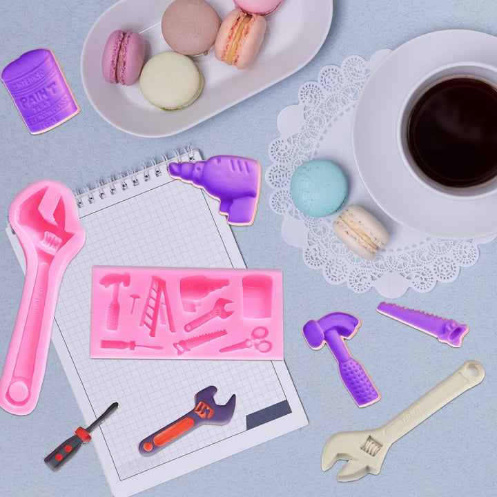 Doumeny 3Pcs Hardware Tools silicone Mold,Construction 