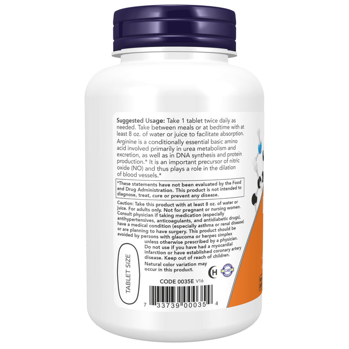 NOW Foods Supplements, L-Arginine 1,000 mg, Nitric Oxid