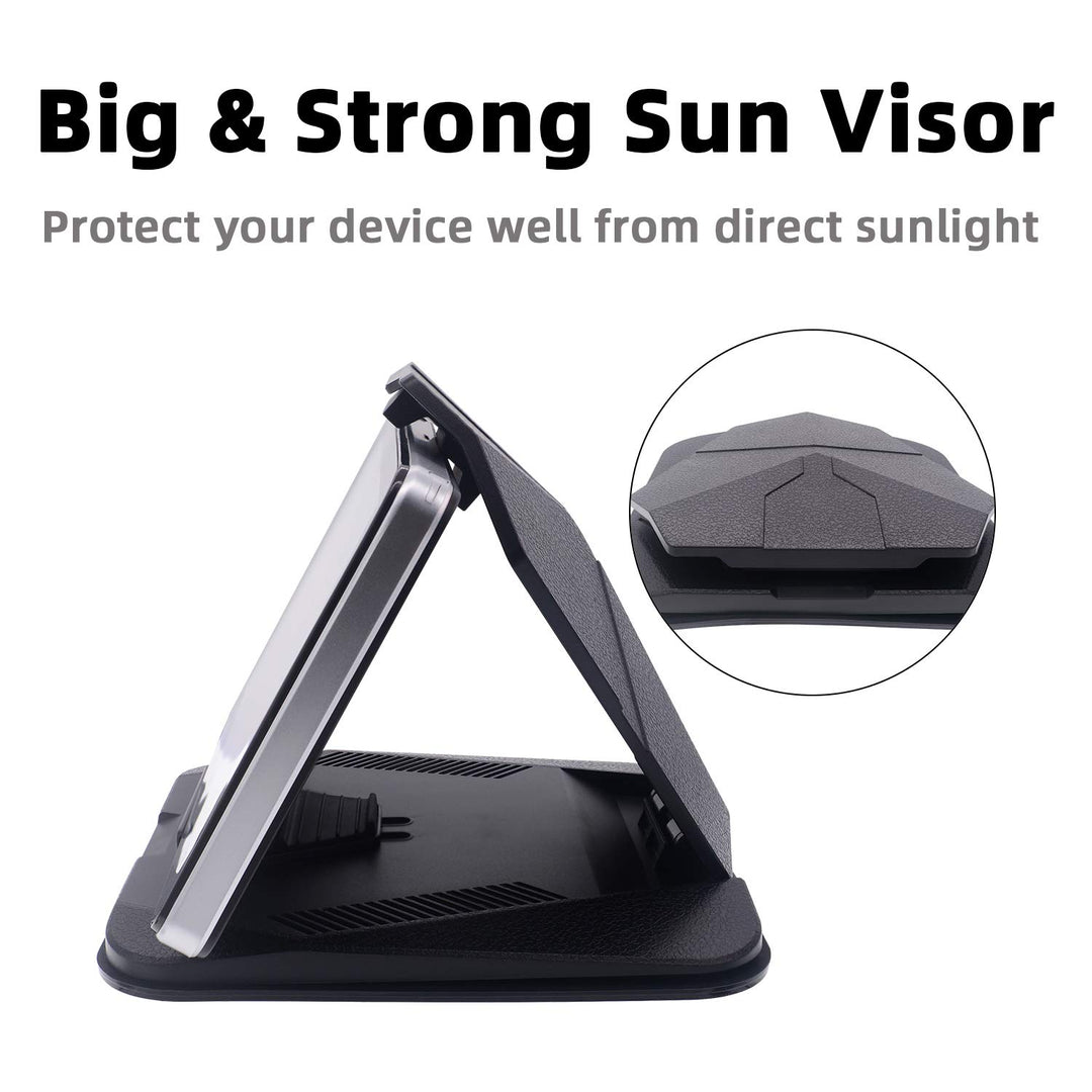 Dashboard GPS Mount Holder - Universal Dashbaord Phone Tablet PC Navigation Holder for Garmin Nuvi iPhone iPad Galaxy Yoga Android Fits 4.3-9.6 GPS &amp; Smartphone Friction Mount Holder