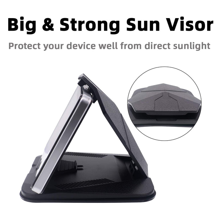 Dashboard GPS Mount Holder - Universal Dashbaord Phone Tablet PC Navigation Holder for Garmin Nuvi iPhone iPad Galaxy Yoga Android Fits 4.3-9.6 GPS &amp; Smartphone Friction Mount Holder