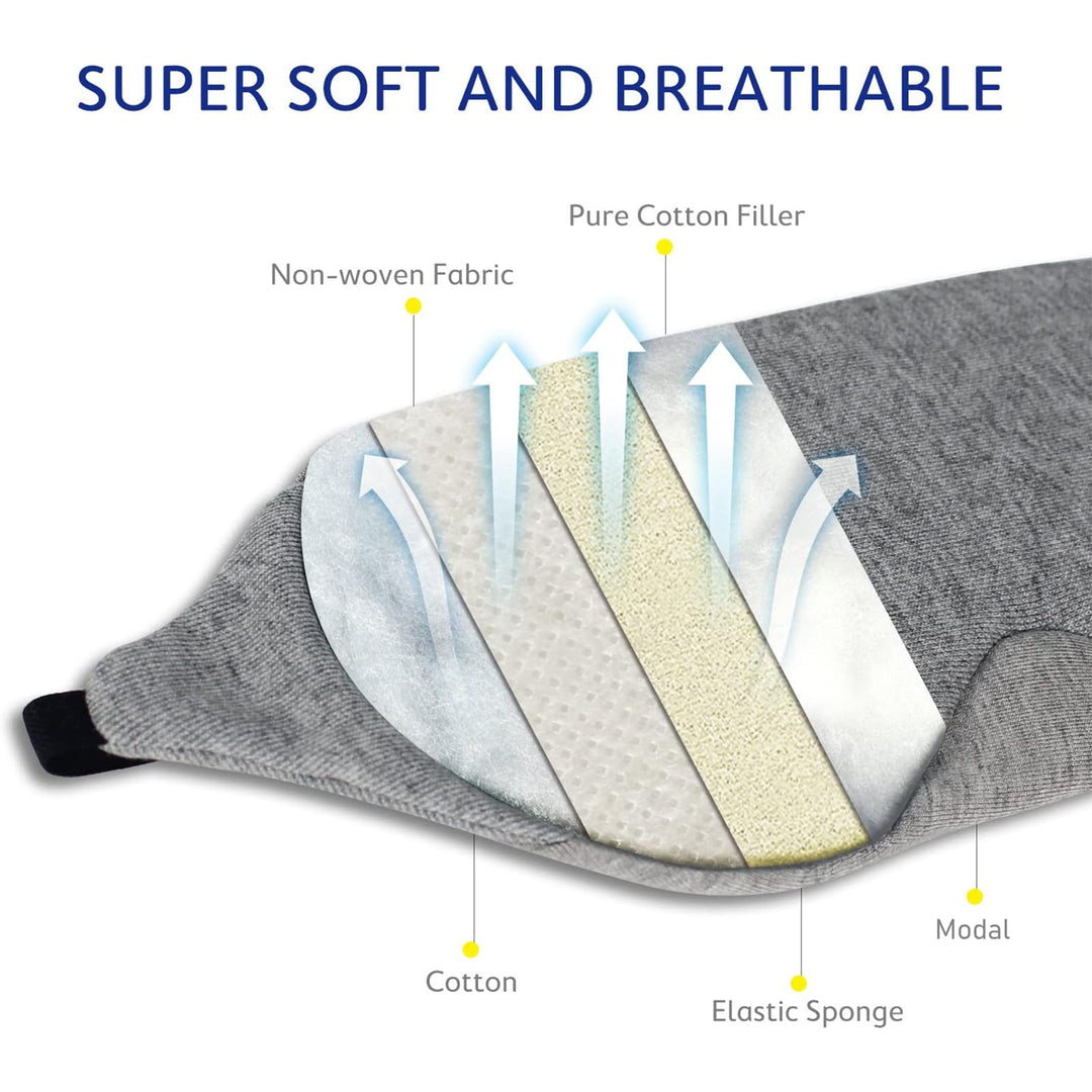 Mavogel Cotton Sleep Eye Mask - Light Blocking Sleep Ma
