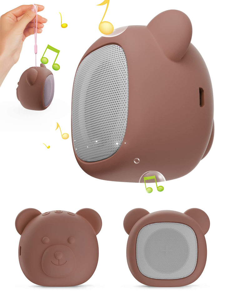 AIRSEE White Noise Machine - Portable Sound Machine with Nightlight 29 Non-Looping Soothing Sounds for Sleeping, Sleep Sound Noise for Home and Travel… (Mini with Brown case)