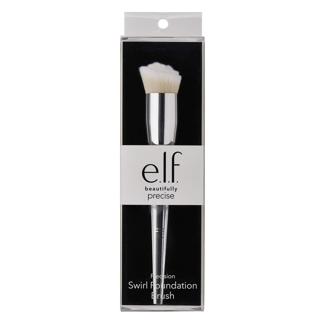 Precision Foundation Swirl Brush, Soft, Synthetic, Dense, Versatile, Blends, Corrects, Conceals, Smooths, Easy To Clean (85323)