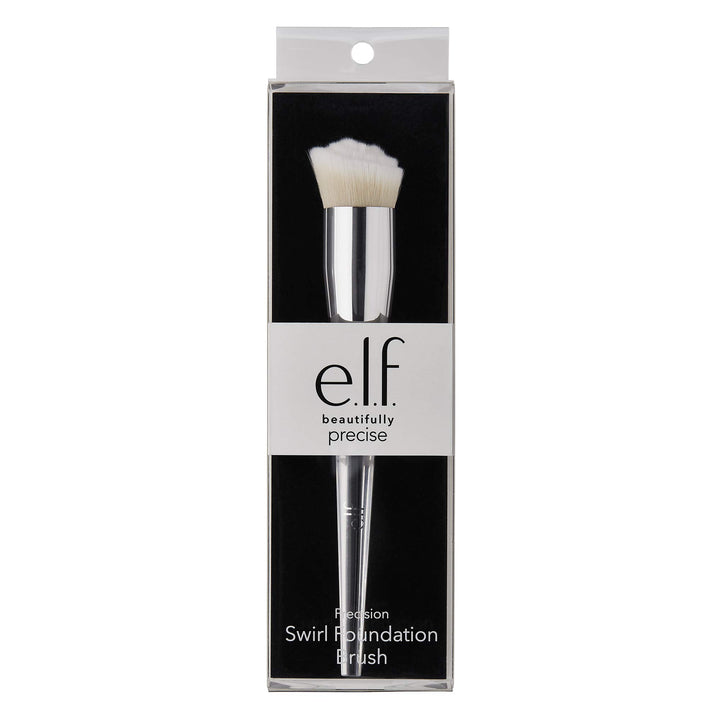 Precision Foundation Swirl Brush, Soft, Synthetic, Dense, Versatile, Blends, Corrects, Conceals, Smooths, Easy To Clean (85323)