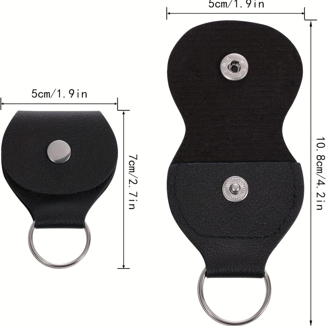 Guitar Pick holder Case 3 Pack Key Chain With 12 Guitar Picks