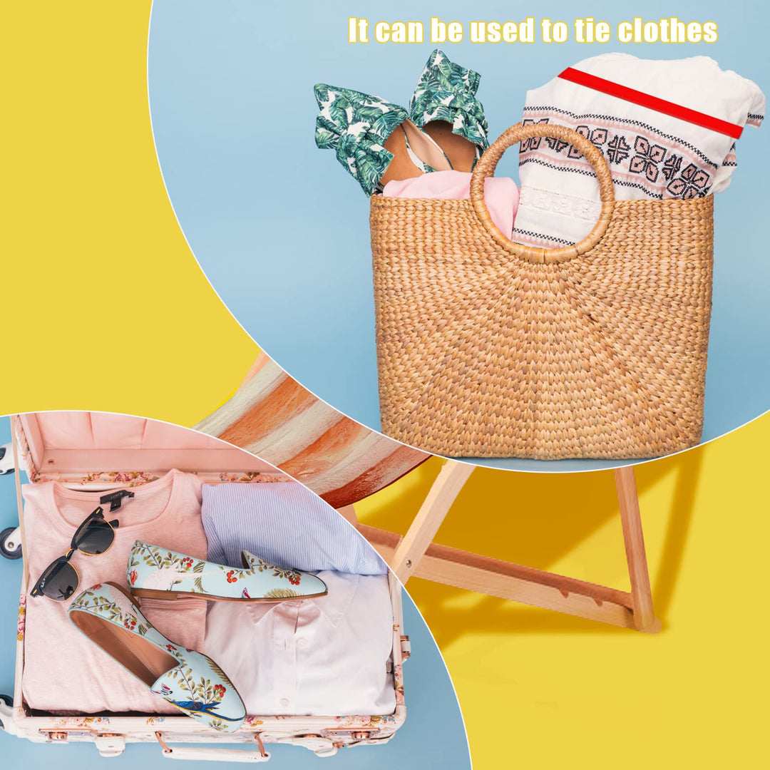 12 Pcs Beach Towel Bands, Rubber Elastic Beach Towel Holder Beach Accessories, A New Alternative for Beach Chair Clips, Multicolor Towel Bands for Beach Chairs Swim Vacation (11.8x0.4 Inch)