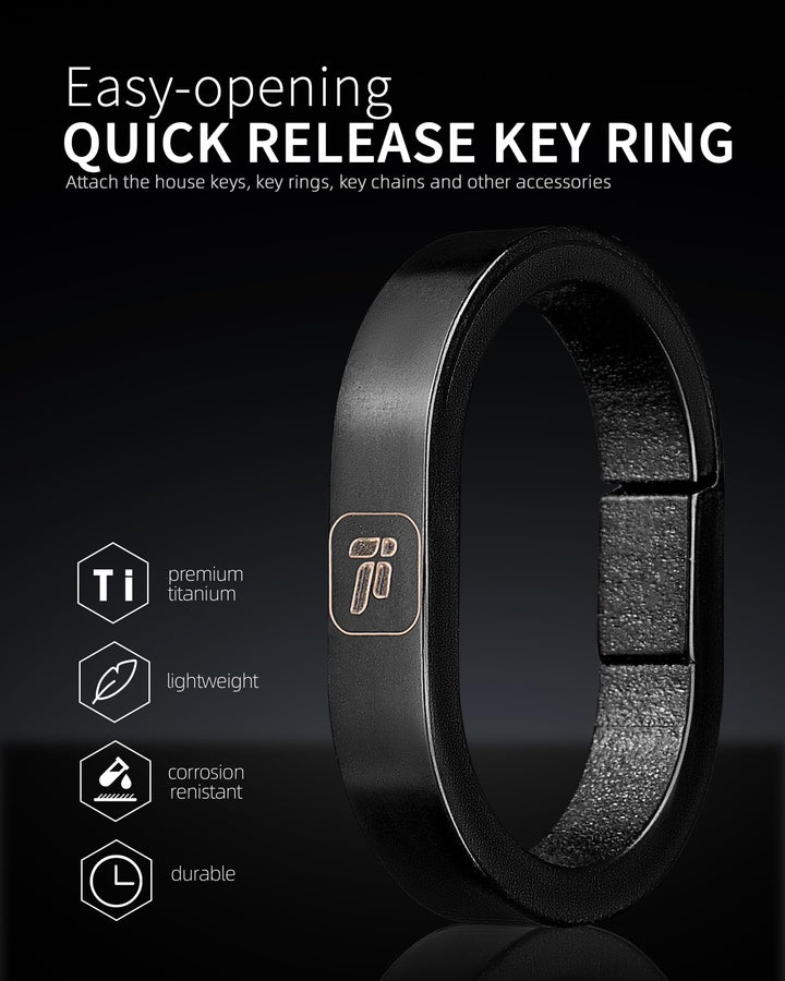 Titanium Small Key Chain Rings, Quick Release Connecting Keychain Mini Carabiner for Keys Wristlet Bag, Jump Ring for Necklace