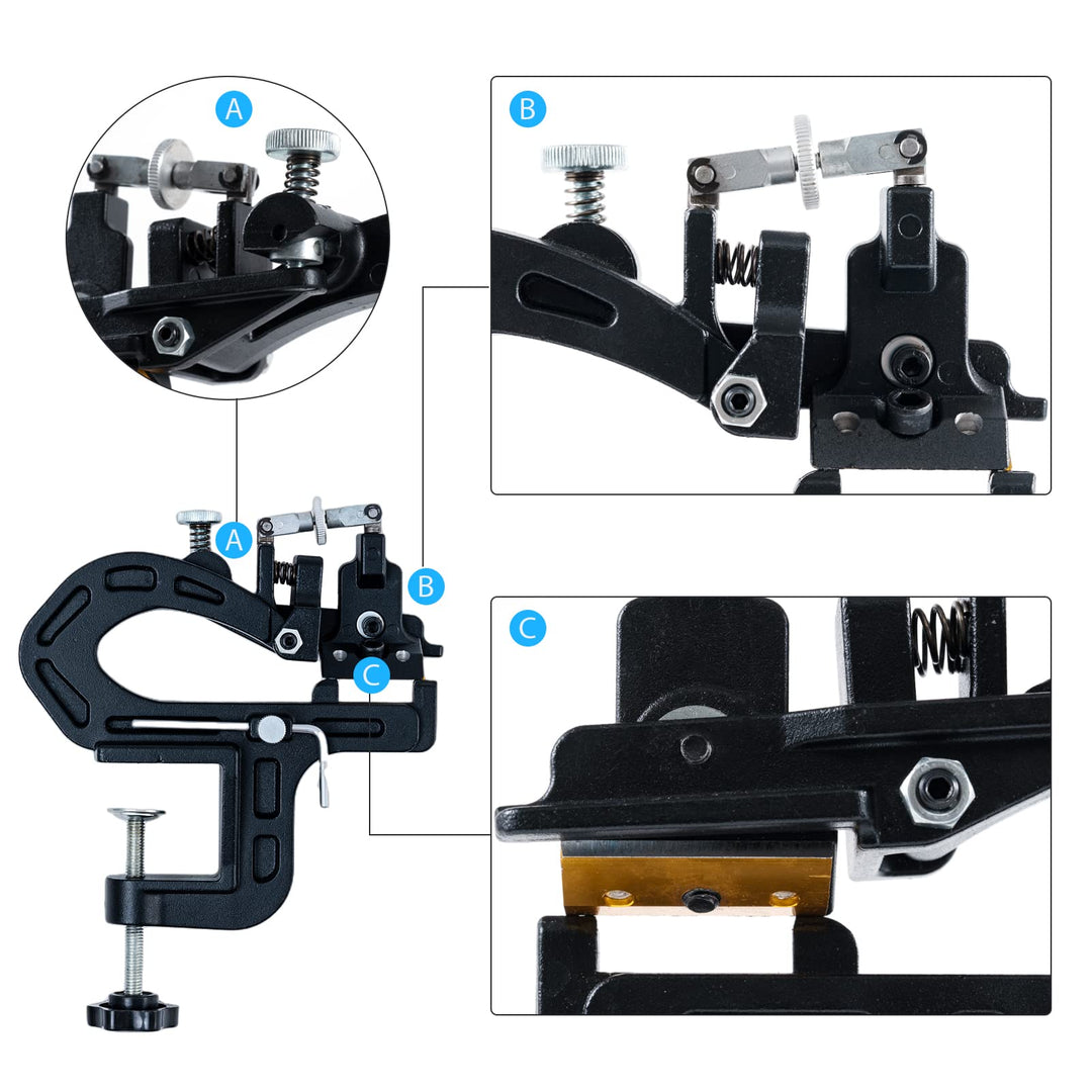 Innetoc Manual Leather Skiver Peeler Splitter Thinning Skiving Machine Leather Craft Edging Machine for Leather DIY Project