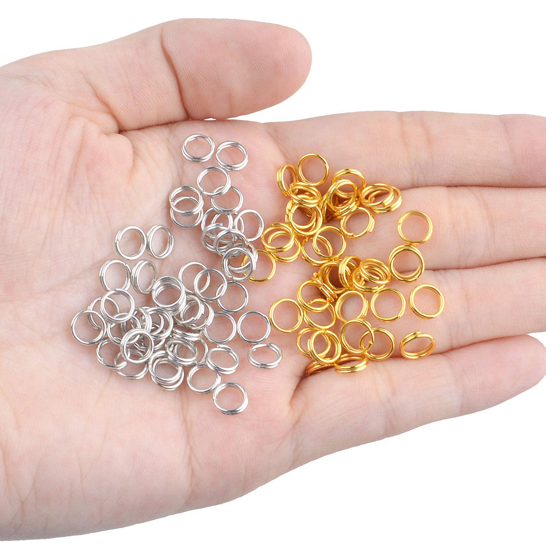 Aylifu 6mm Split Rings, 600 Pieces Small Split Key Ring