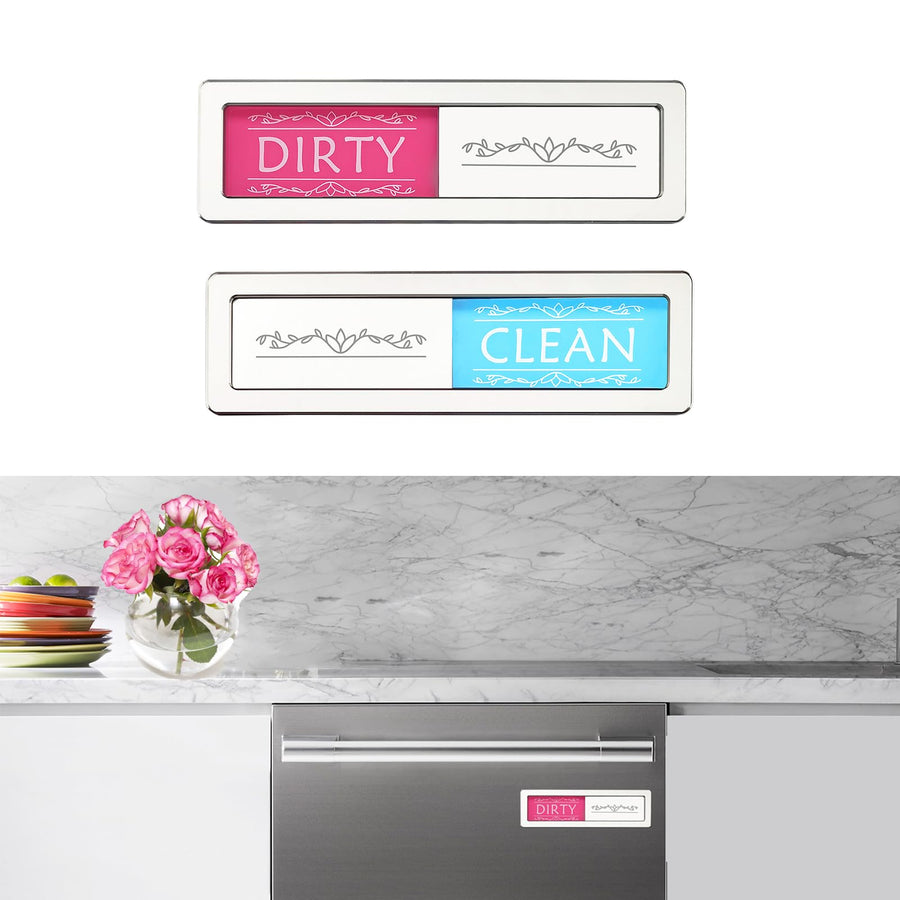 Clean Dirty Magnet for Dishwasher, Funny Dishwasher Sticker, Dish Washer Magnetic Clean Dirty Sign, Dishwasher Magnets Show Dirty/Clean Dishes for Kitchen, Laundry Room Clean/Dirty Magnet