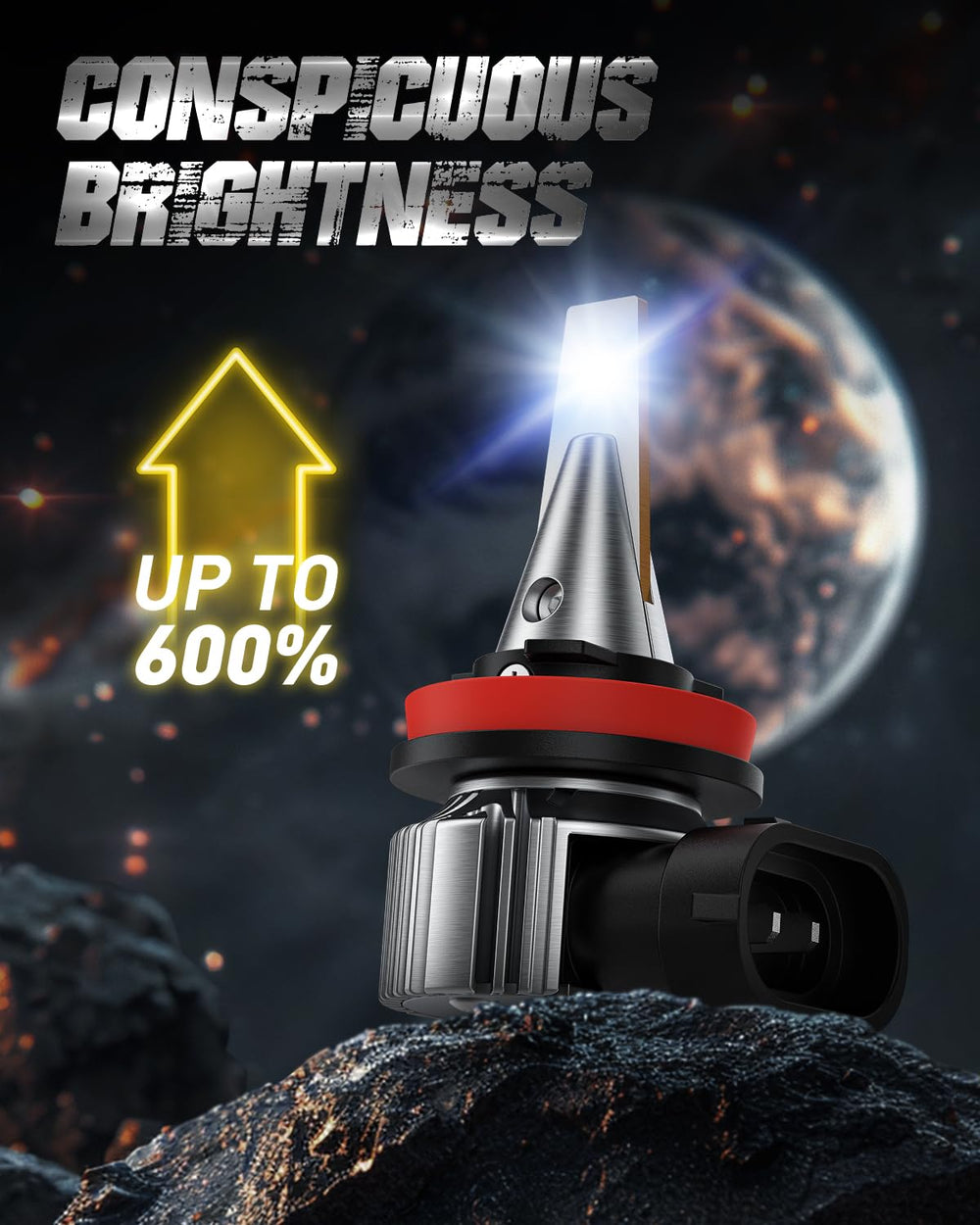 AUXITO Upgraded H11/H8/H16 LED Fog Light Bulbs with CSP