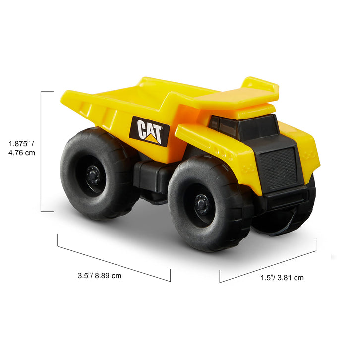 Funrise Kids Cat Construction Little Machines 5 Pack - Great Cake Toppers - Great For Easter Baskets, Yellow