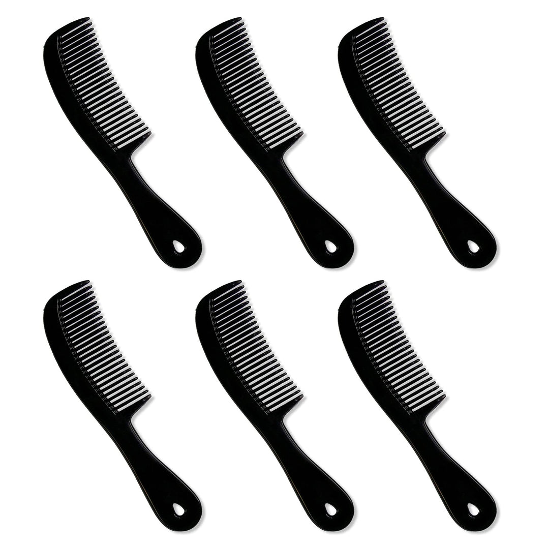 HAIR COMBS – PLASTIC HAIR COMBS - POCKET HAIR COMBS - HAIR COMBS FOR MEN - HAIR COMBS WITH HANDLE – UNBREAKABLE COMB - PACK OF 6