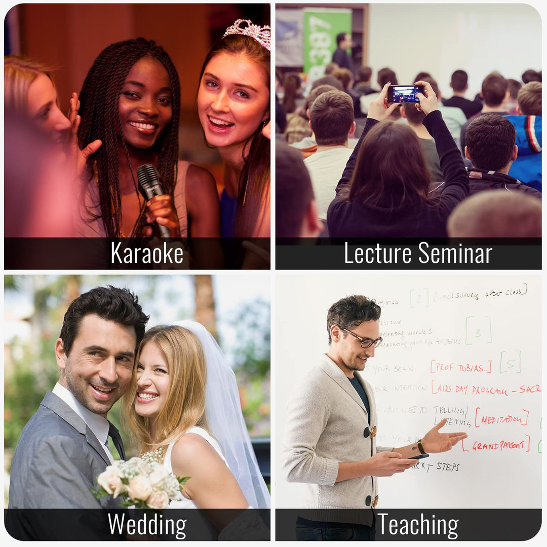 2-in-1 Bluetooth Wireless Microphone &amp; Voice Amplifier, Portable Handheld Mic Speaker For Karaoke, Meeting, Outdoors, Speech, Party - DA10 (Not Bluetooth Transmitter Mic&amp;Can&#39;t Connect Speaker)